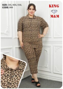 تونیک شلوار گیاهی زنانه قواره دار پارچه خارجی کد 5