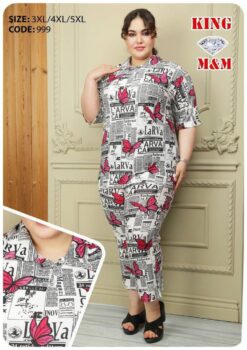 تونیک شلوار گیاهی زنانه قواره دار پارچه خارجی کد 8