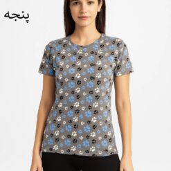 تیشرت گیاهی زنانه پارچه خارجی سایز فری تا ۴۶ مدل پنجه