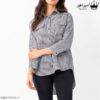 شومیز راه راه زنانه کد f11 رنگ سرمه ایی