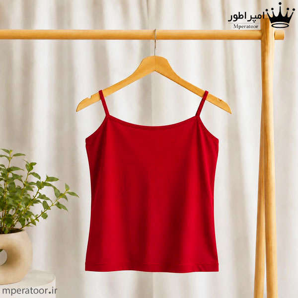 تاپ بندی زنانه جنس ویسکوز کد tb1 رنگ قرمز