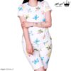 ست تیشرت شلوارک دخترانه کد 538128 طرح پروانه