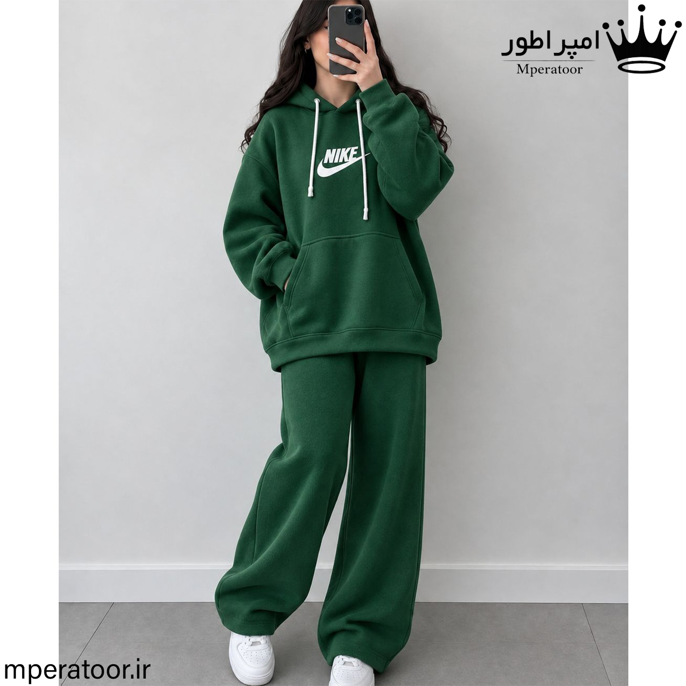 ست هودی و شلوار نایک زنانه داخل کرکی